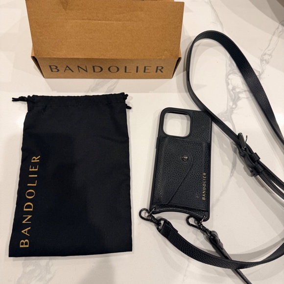 Bandolier Hailey Crossbody IPhone 14 Pro Case in Black/Pewter - Picture 4 of 8